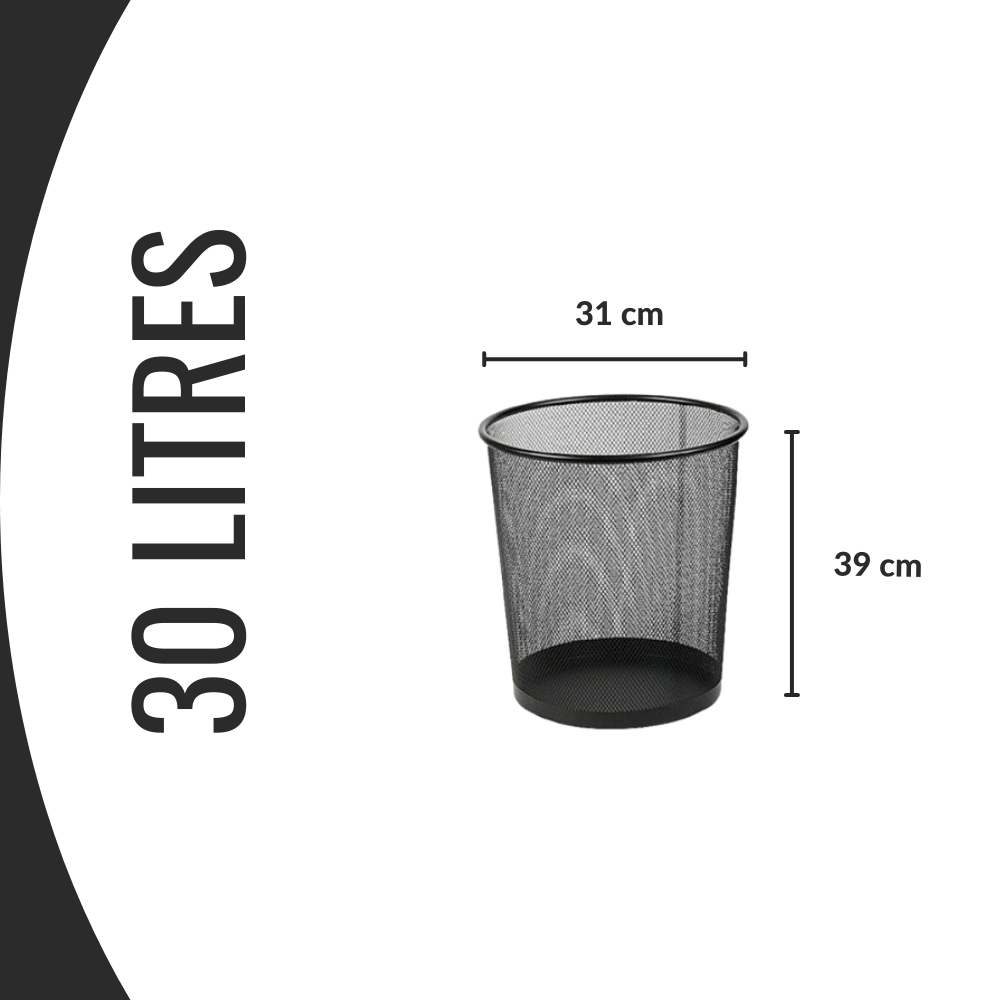 Sac poubelle - 30L - Transparent - 500 sacs - 12µ