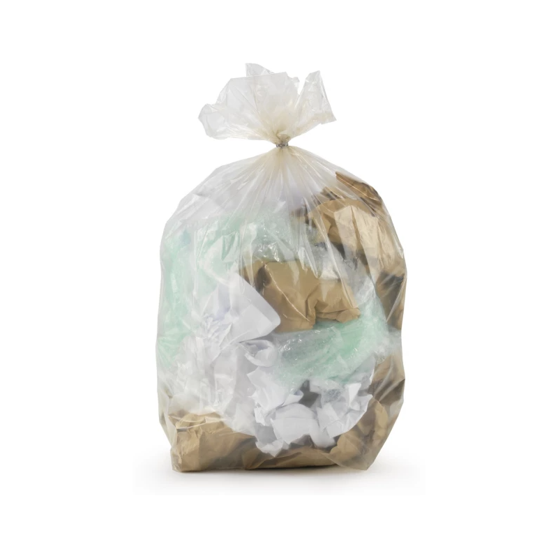 Sac poubelle - 50L - Premium - Transparent - 250 sacs - 20µ