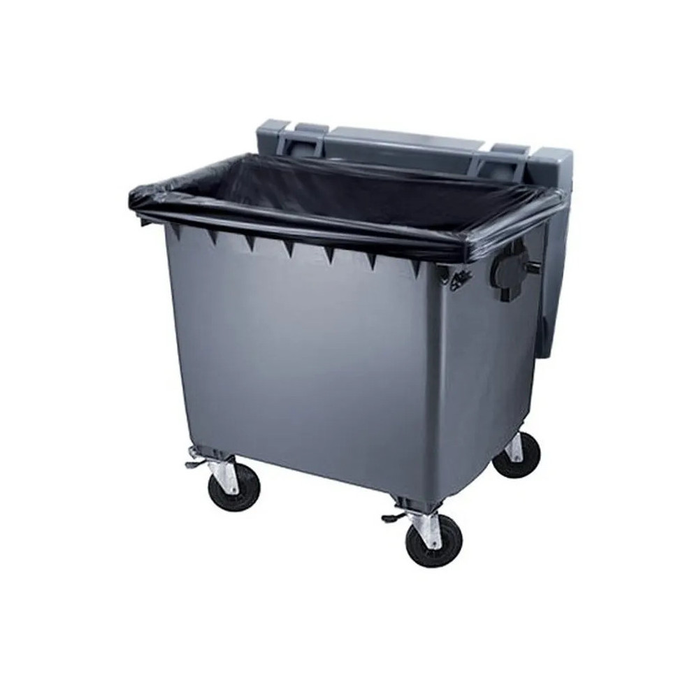 Housse pour conteneur - 500L - Noir - 100 sacs - 30µ