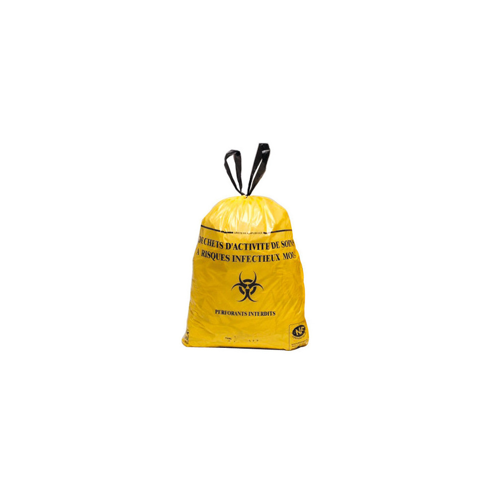 Sac poubelle Dasri - 30L - DASRI - Jaune - 500 sacs - 20µ