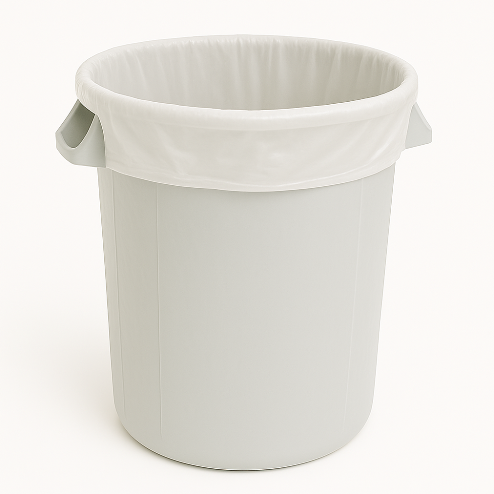 Sac poubelle - 50L - Blanc - 500 sacs - 14µ