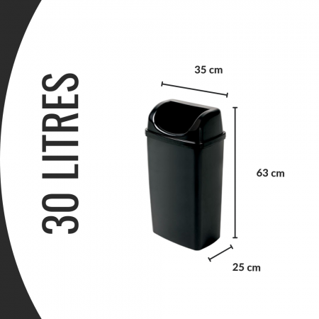 Dimension poubelle 30 litres
