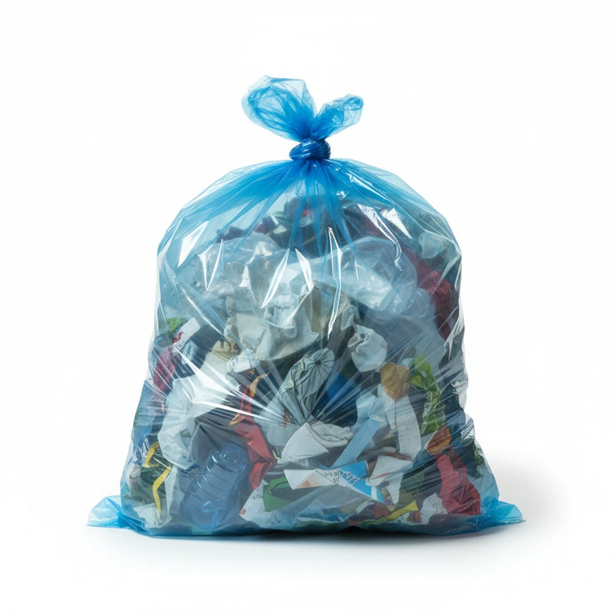 Sac poubelle - 30L - Bleu - 500 sacs - 12µ
