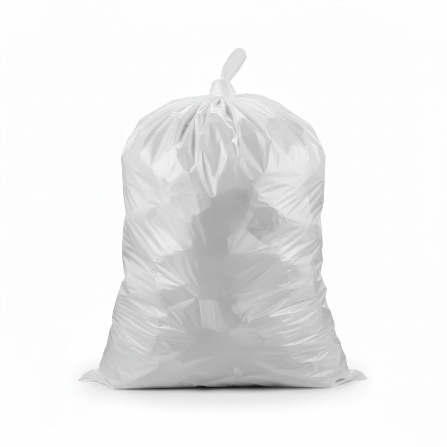 Sac poubelle - 50L - Blanc - 500 sacs - 14µ