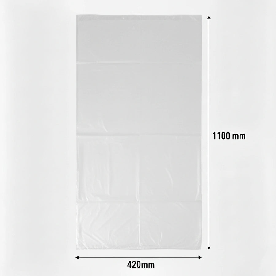 Sac poubelle - 130L - Transparent - 200 sacs - 30µ