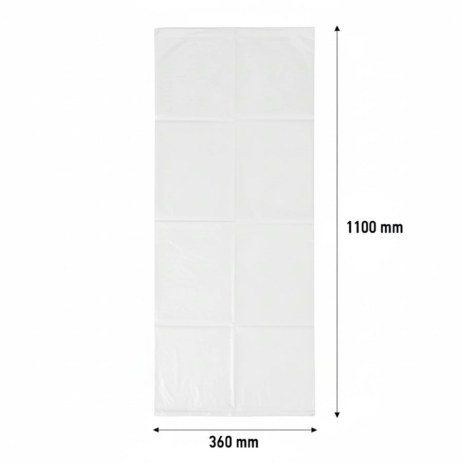 Sac poubelle - 110L - Blanc - 200 sacs - 40µ