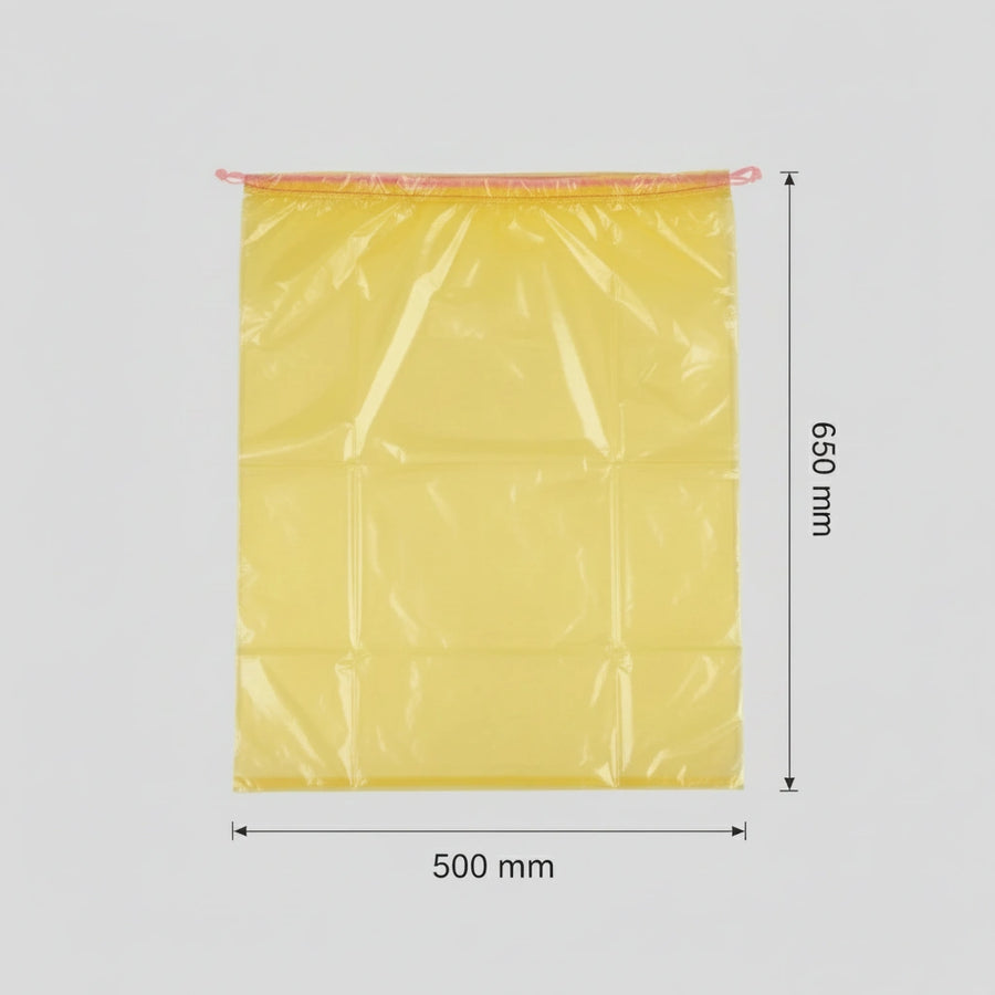 Sac poubelle Dasri - 30L - DASRI - Jaune - 500 sacs - 20µ