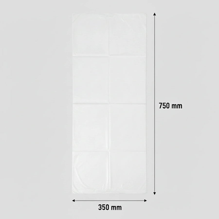 Sac poubelle - 50L - Blanc - 500 sacs - 14µ
