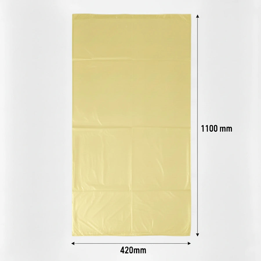 Sac poubelle - 130L - Jaune - 100 sacs - 40µ