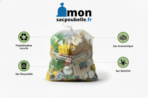 Sac poubelle 200L transparent · 200 microns